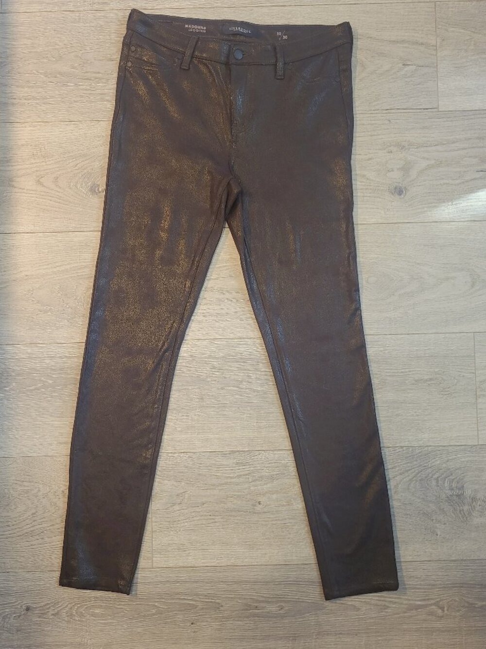 Liverpool Jeans Co. ~ Sz 10 / 30 ~ Metallic Bronze Jeans ~ Excellent Condition